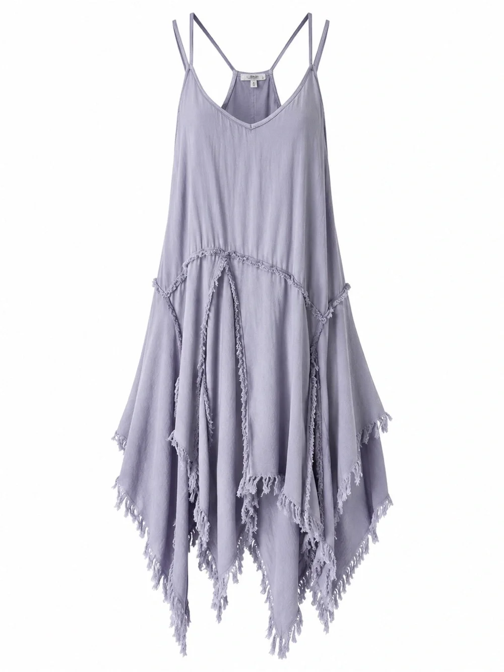 Free People Tattered Up Shred Slip Dress in Lavender | Size XS